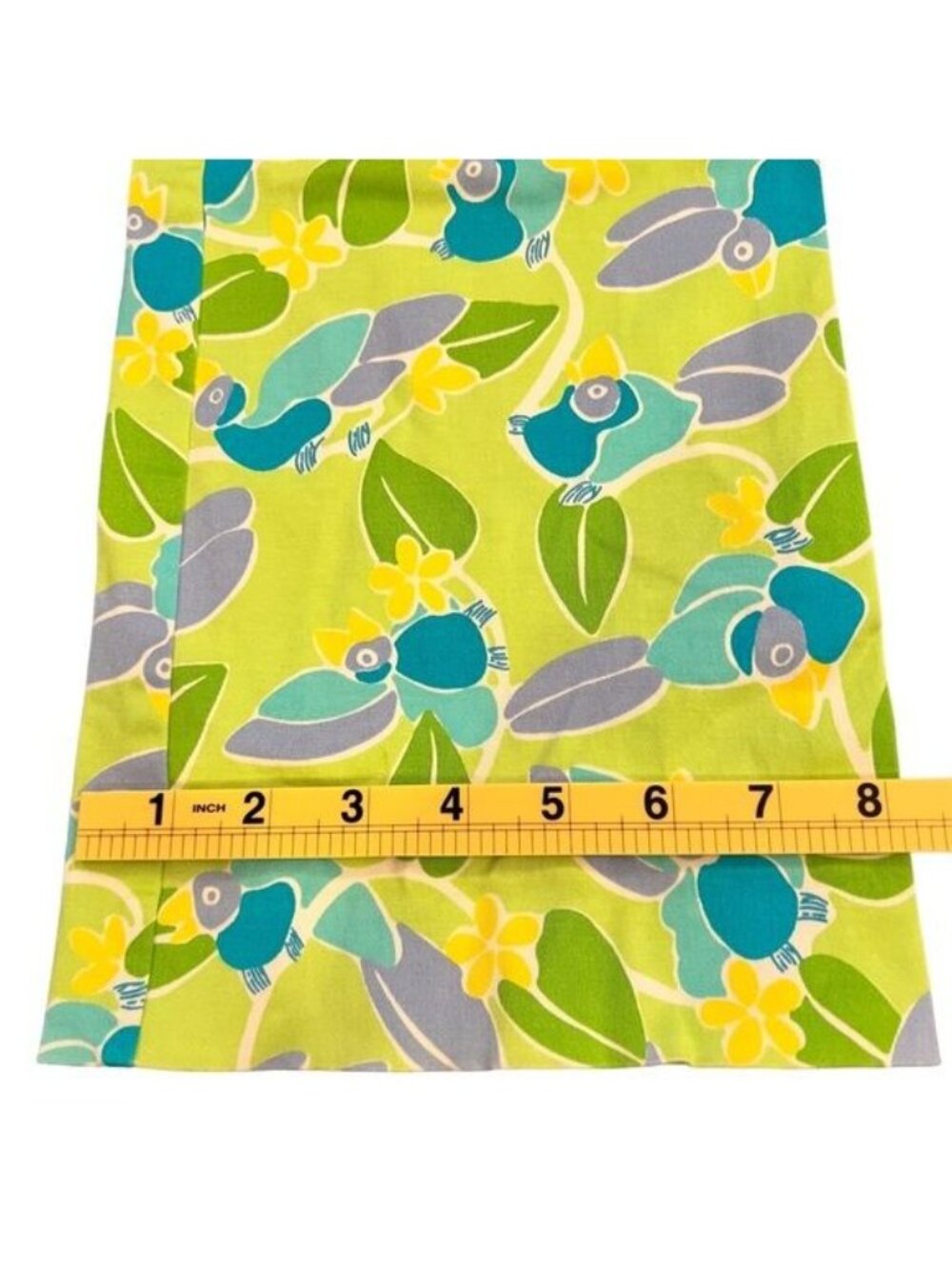 Lilly Pulitzer white label vintage pants size 2 Lime green with floral and birds - Picture 8 of 13